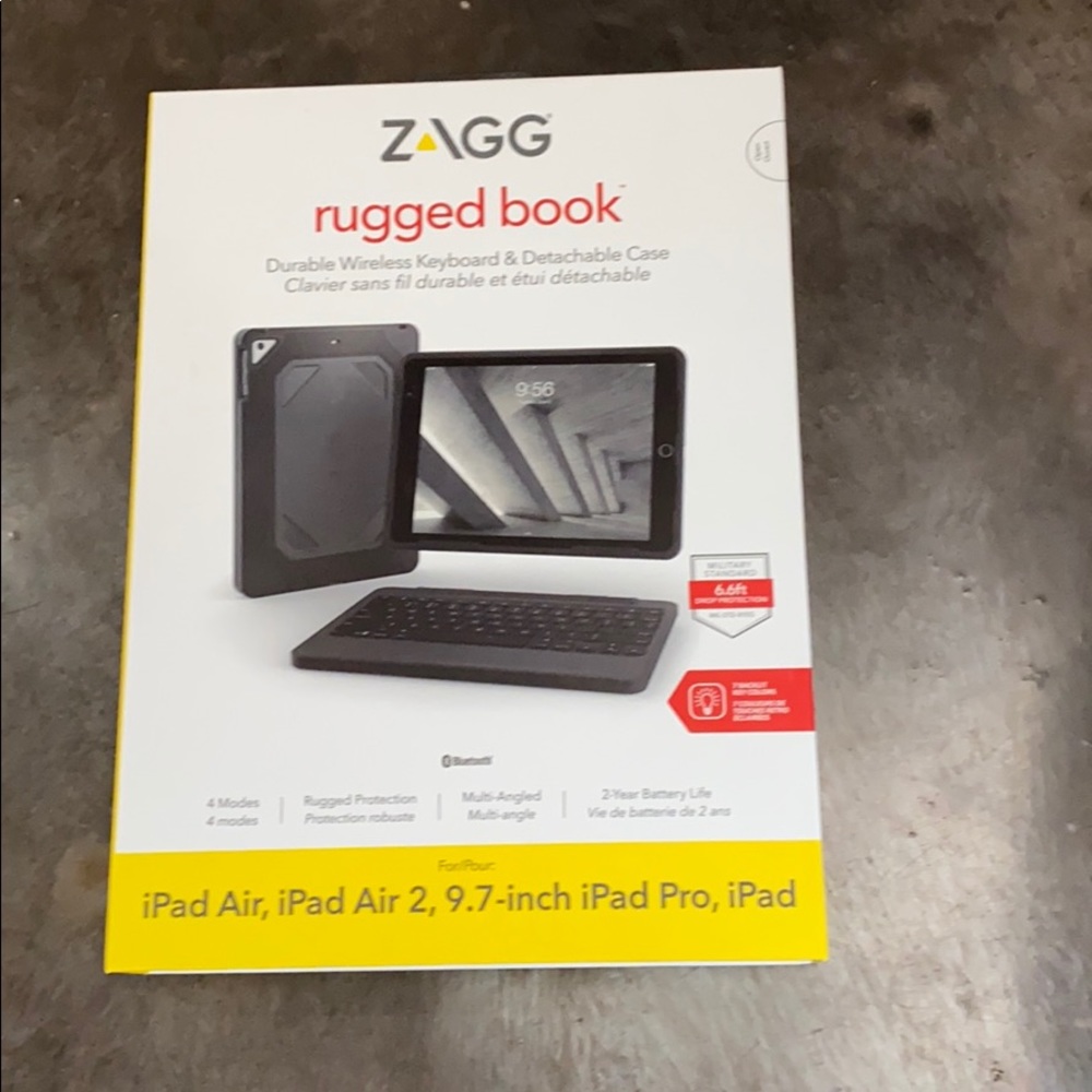 Zagg Rugged wireless keyboard & detachable case